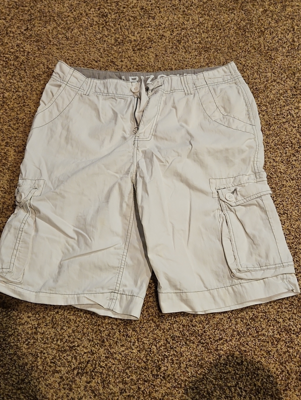 Arizona Jean Company Men's Cargo Shorts - Off White